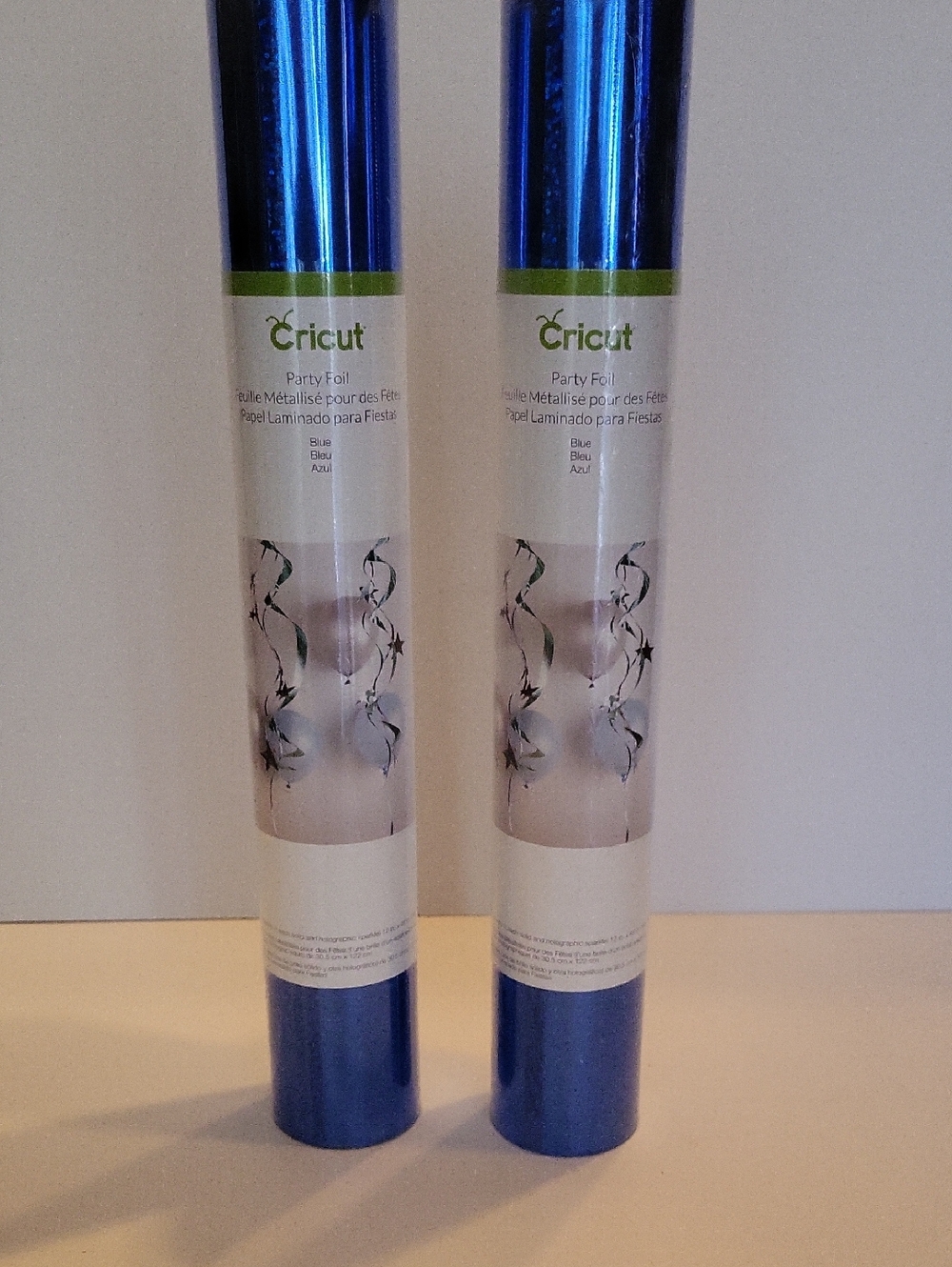 Cricut Metallic Blue Party Foil Rolls - Set of 2